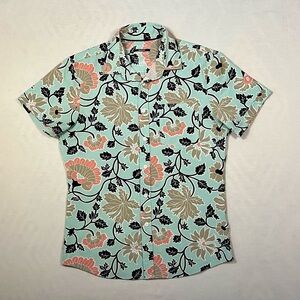 Apt. 9 Men's Floral Casual Button Down Shirt - Mint, Coral, Black